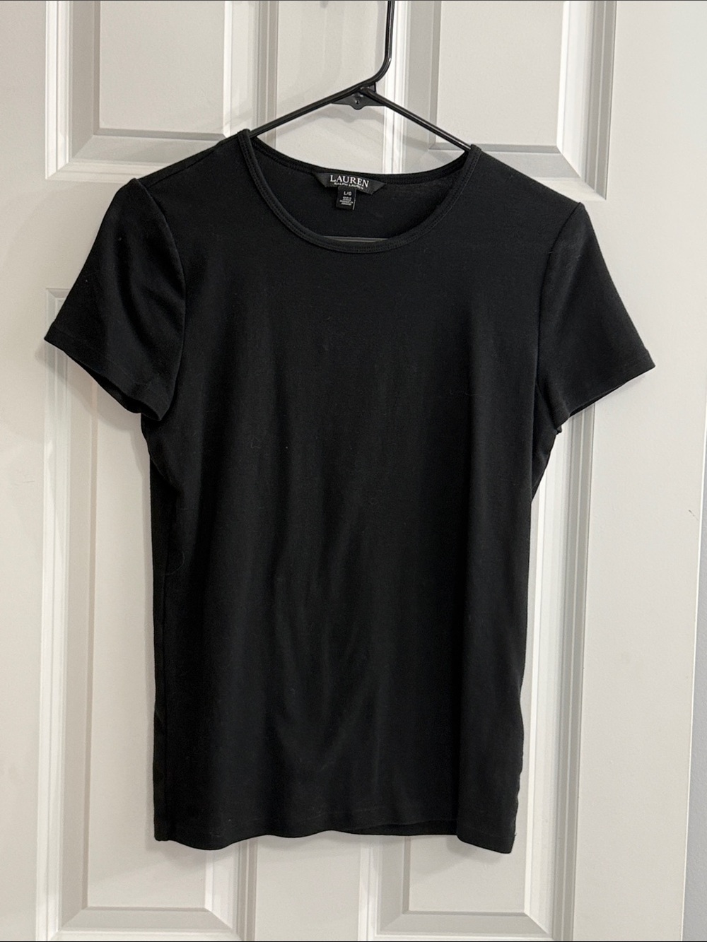 Lauren Ralph Lauren Classic Black Short Sleeve Crew Tee